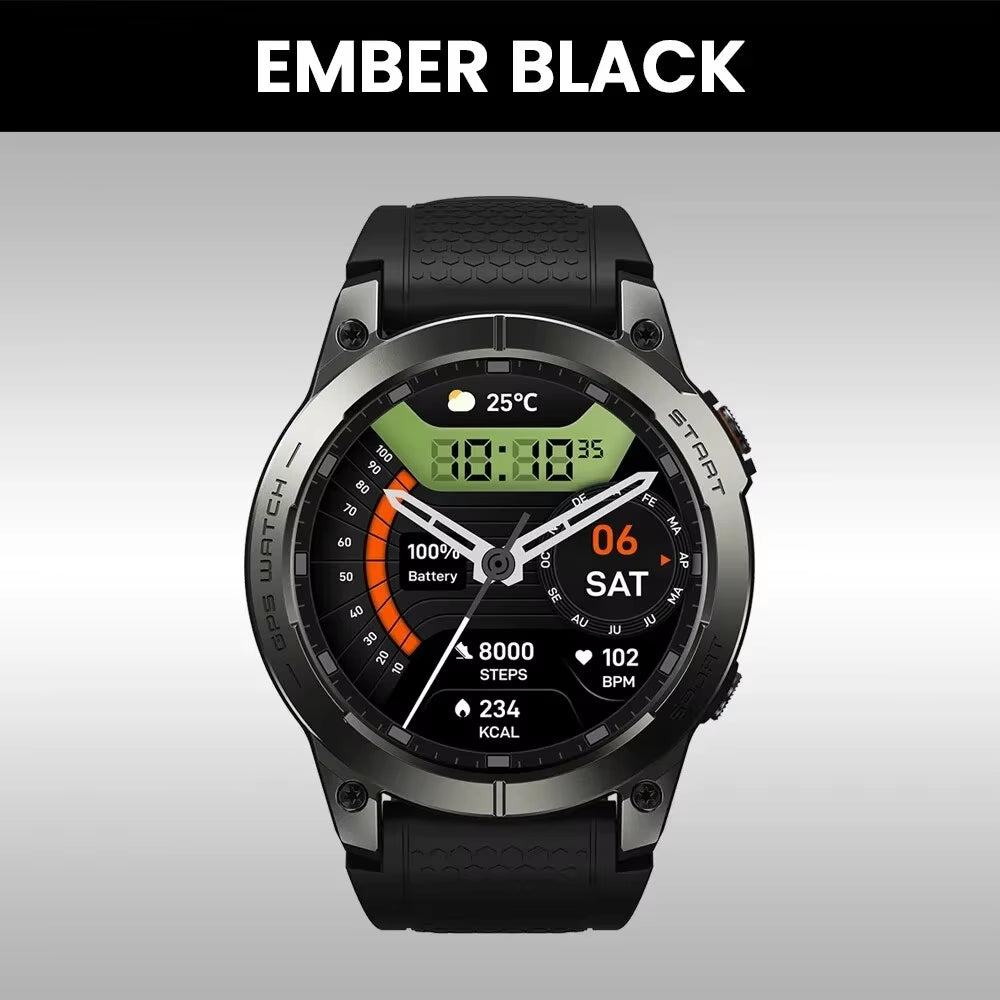 PRO GPS Smart Watch 1.43” HD AMOLED Display Built-In GPS Bluetooth Phone Calls Sports Smartwatch for Men
