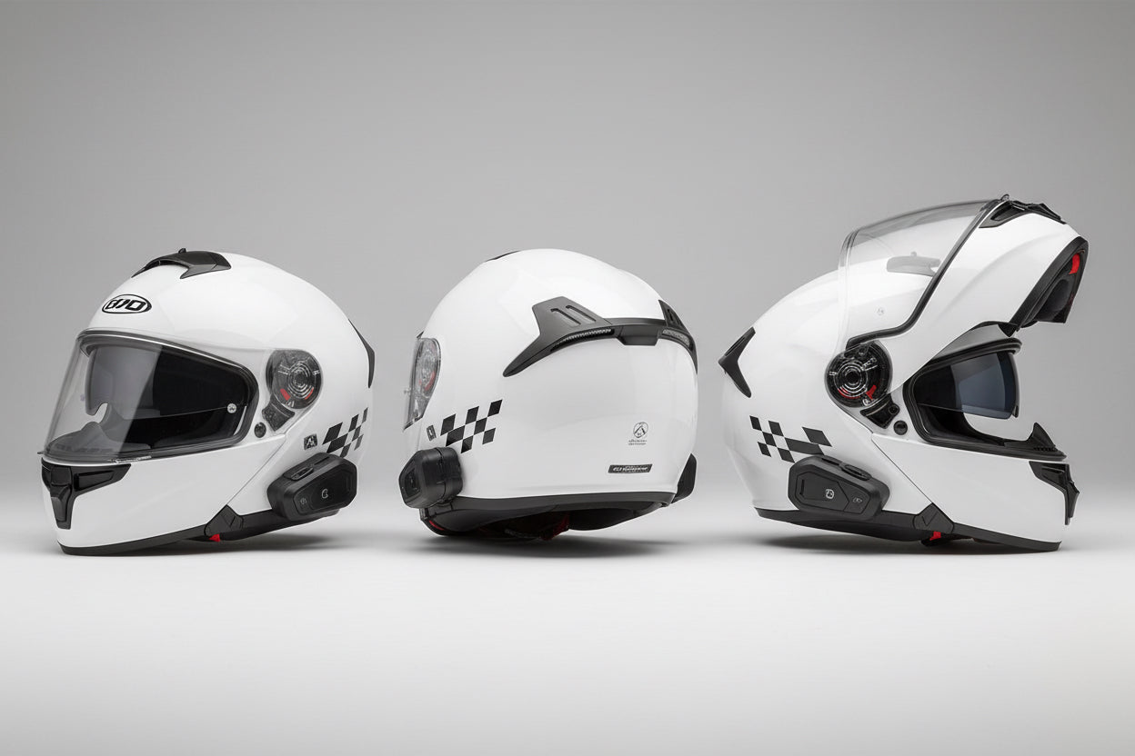 Bluetooth Motorradhelm mit FM-Radio | DOT- & ECE-zertifiziert | M–XXL