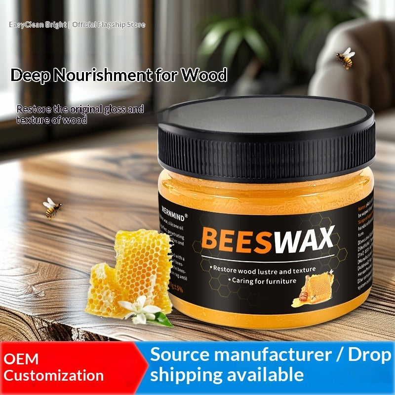 80g Beeswax Furniture Polish For Waterproofing Shine Enhancement And Wear Resistance