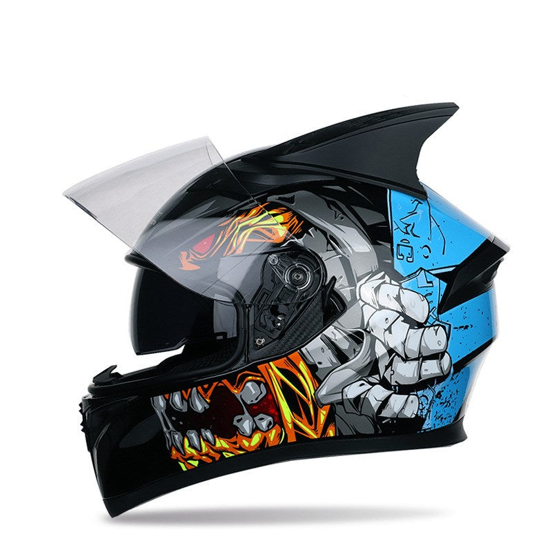 Capacete de corrida de motocicleta Four Seasons Corner - Segurança Encontra Moda!