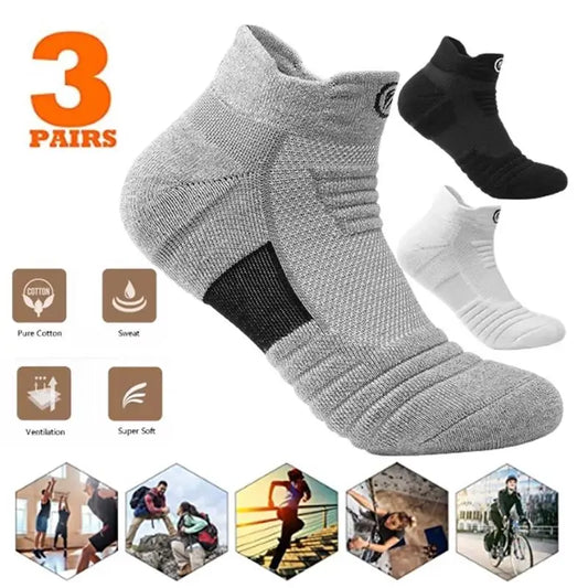 3-Pack Lotmen Cycling Socks – Breathable Performance Sport Socks