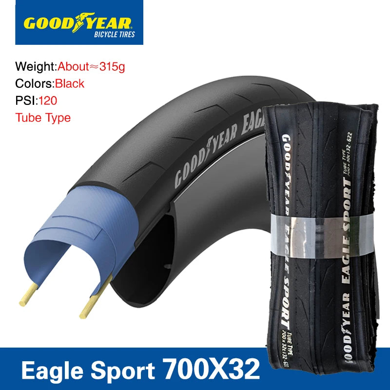 Goofyear Eagle Sport Road Bike Tyre - 700x28C Clincher