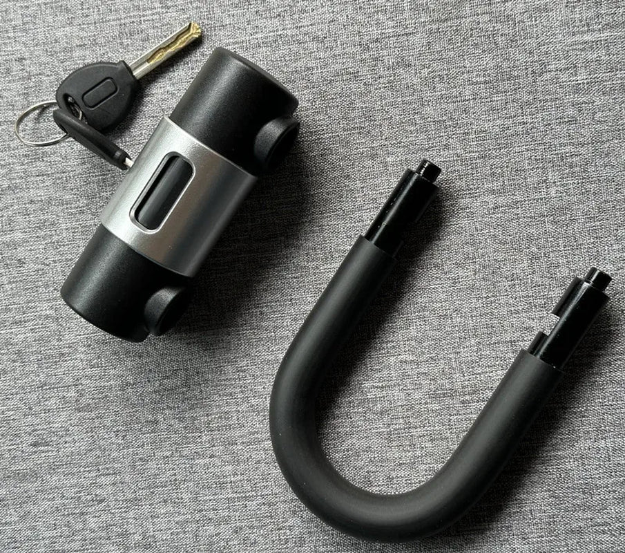Falante Anti-Theft Bike U Lock 2 Brass Keys with Heavy Duty U Lock Motorcycle Bicycle Dics Lock Car Wheel Lock Waterproof