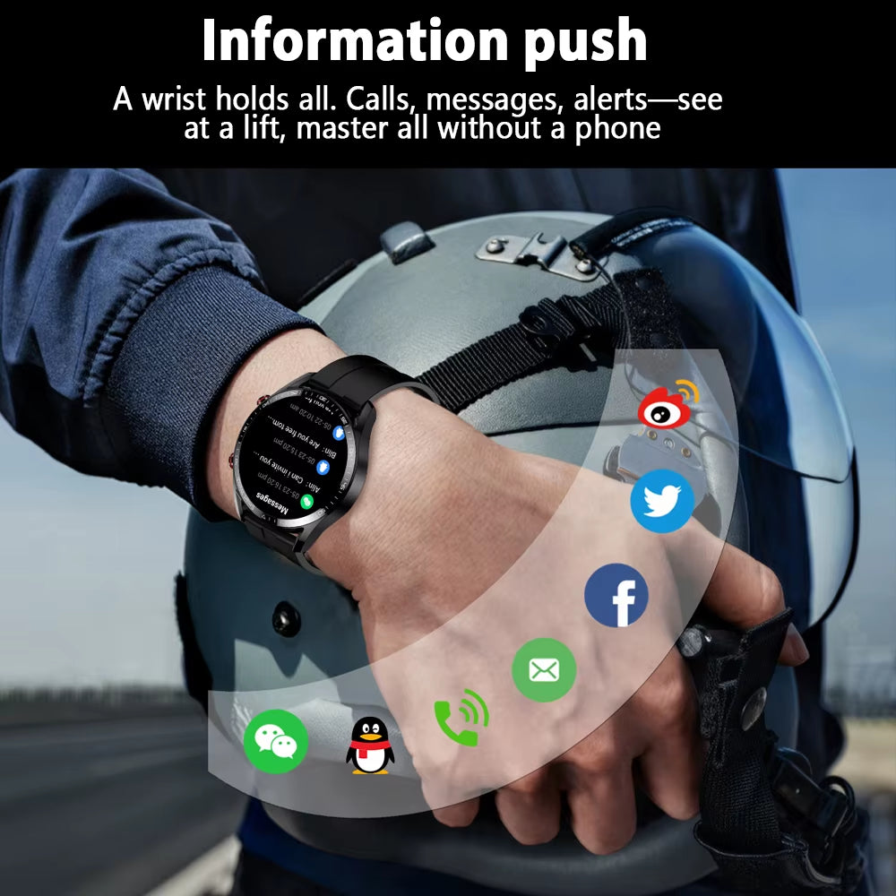  Smart Watch Men 1.53 Inch Full Screen Touch Multi Sport Mode ECG+PGG Sport Waterproof Bluetooth Call Smartwatches