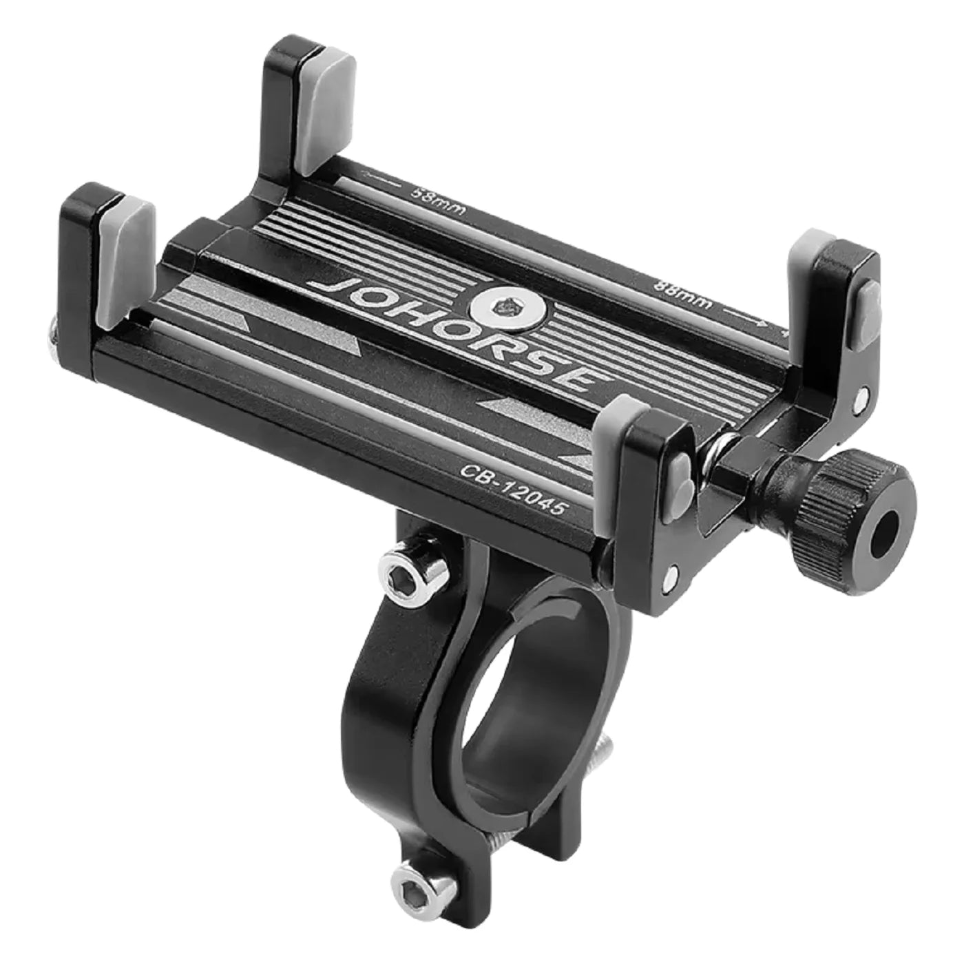 Secure Your Ride: Adjustable Aluminum MTB Phone Holder for All Smartphones