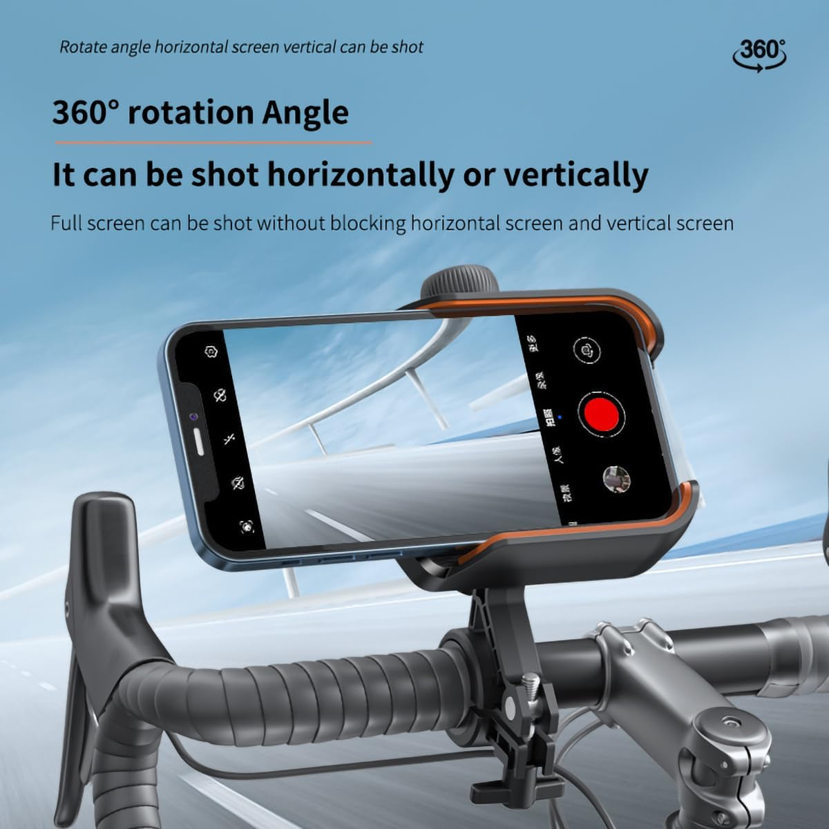 Suporte de Telemóvel para Motociclo - Rotação 360°