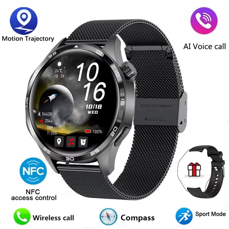 Watch Smart Watch Men Watch HD Screen Bluetooth Call GPS Trajectory NFC Heart Rate 