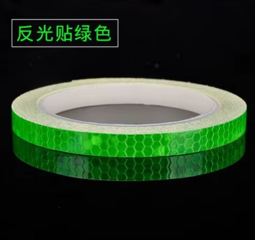 Reflective Bike Tape - Fluorescent Safety Strips For Bicycle, Helmet & Scooter