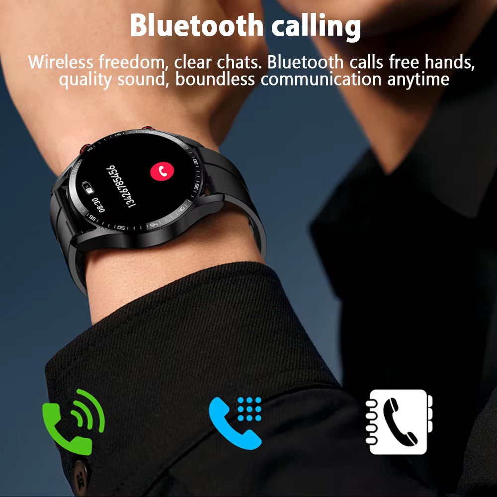  Smart Watch Men 1.53 Inch Full Screen Touch Multi Sport Mode ECG+PGG Sport Waterproof Bluetooth Call Smartwatches
