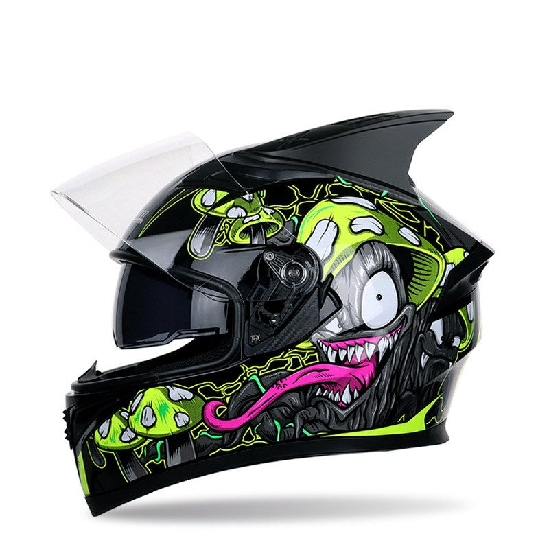 Capacete de corrida de motocicleta Four Seasons Corner - Segurança Encontra Moda!