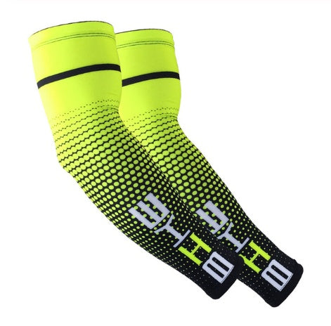 Cycling Arm Sleeves — Breathable Lycra | UV Protection | Unisex M/L/XL