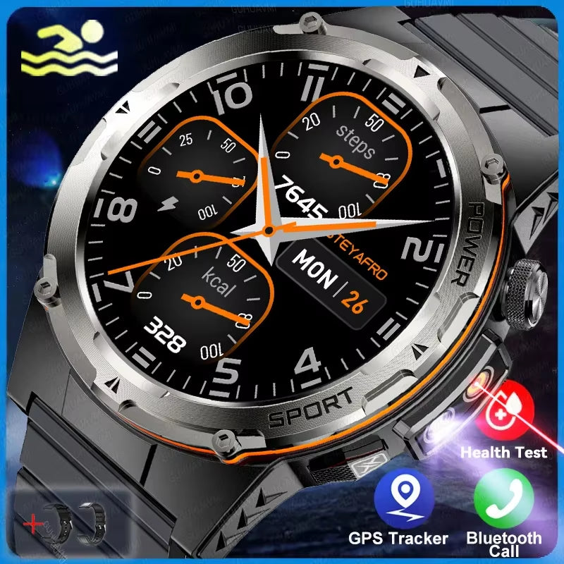 GPS Sports Smartwatch – Heart Rate, BT Calls & 3ATM Waterproof