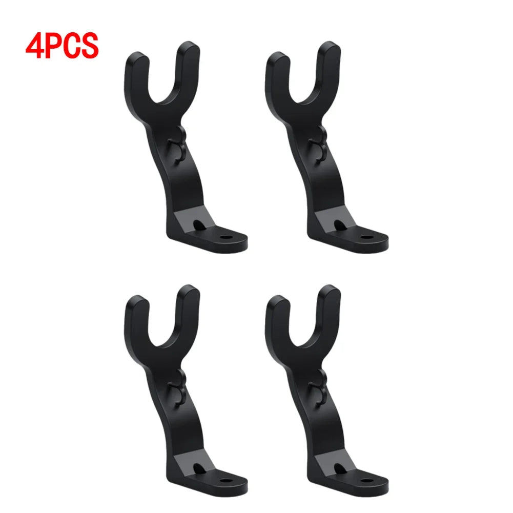 Heavy Duty Wall Mount Helmet Hook Rack - Space Saving Motorcycle Helmet Holder & Multi-Purpose Hanger for Garage, Entryway & More (Available in 1/2/4 Packs)