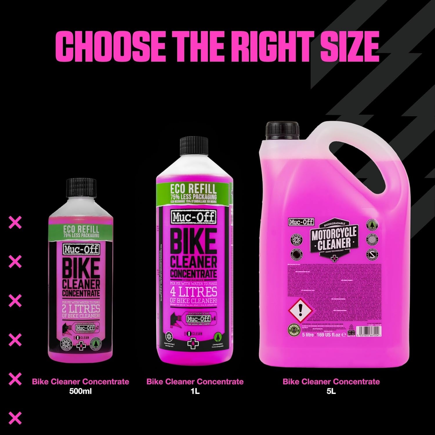 Muc-Off Nano Tech Bike Cleaner - Concentrated Bicycle Cleaning Solution