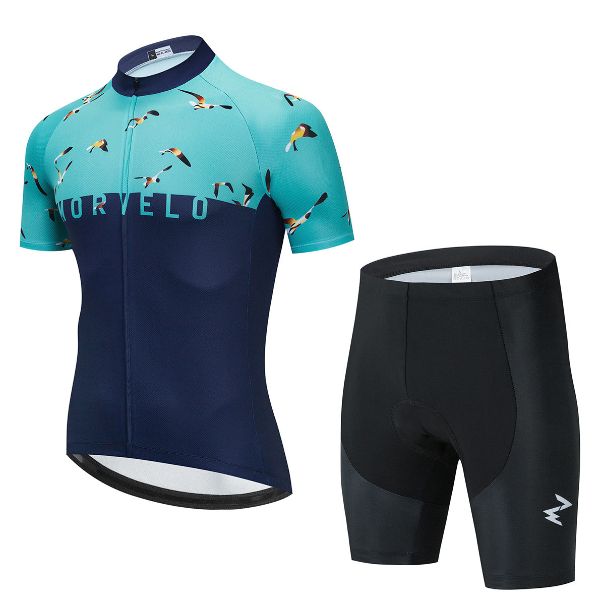 Men's Summer Cycling Set — Short Sleeve Jersey + Shorts | Moisture-Wicking | XS–4XL