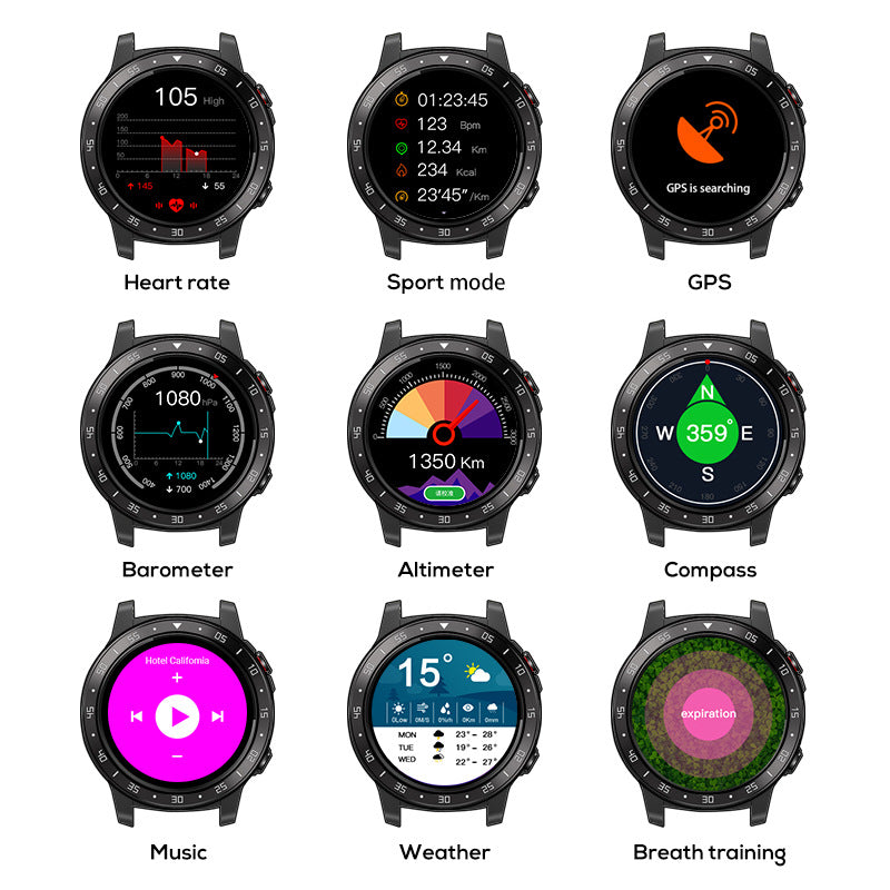 GPS Sports Watch Bluetooth Call Multi-sports Mode