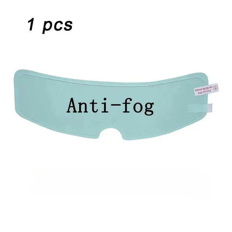 Crystal-Clear Motorcycle Helmet Anti-Fog Film Nano Rain-Repellent Night Day Riding Visor Shield Zero Distortion DIY Application