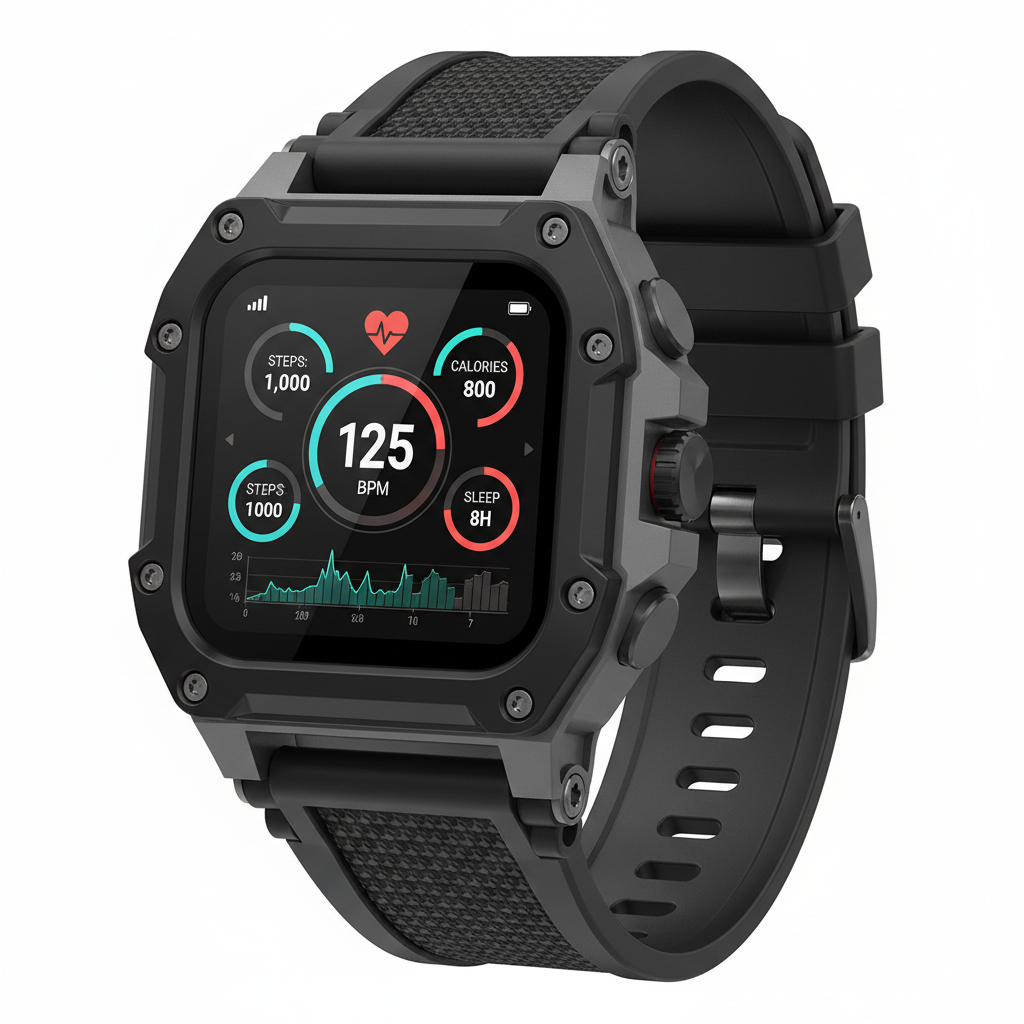 2026 Rugged Military Smartwatch – 2.01" Display, AI Voice & LP68 Waterproof