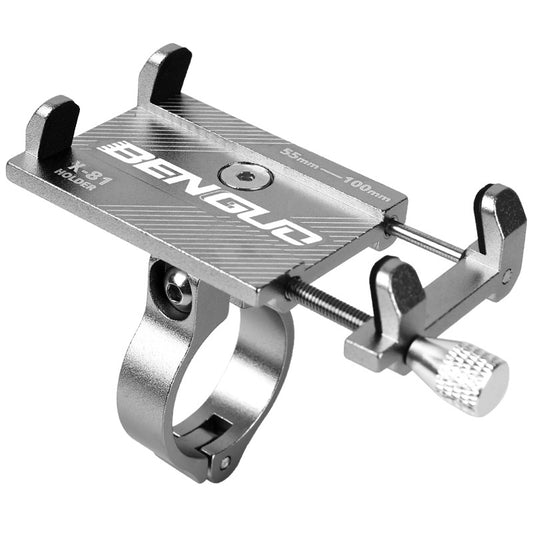 Aluminum Bicycle Phone Holder — Handlebar Mount | Universal Fit | 31.8mm Clamp
