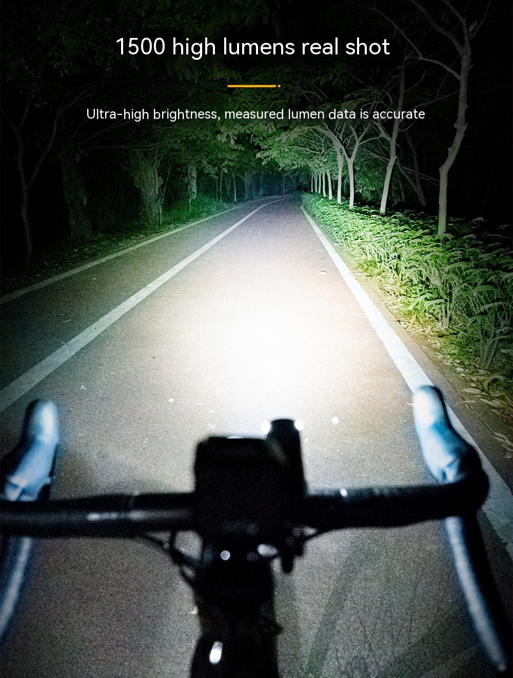 Farol recarregável para ciclismo de estrada e montanha