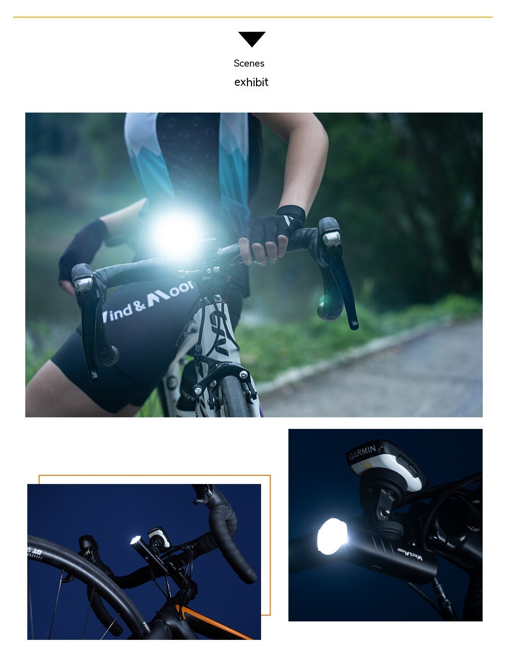 Road Mountain Bike Light Night Road Bike Headlight Rechargeable