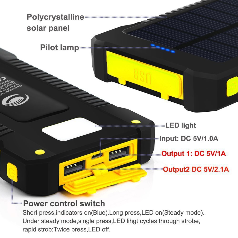 Solar Phone Charger & Camping Light | Ultra-thin | Universal | VeloEdge