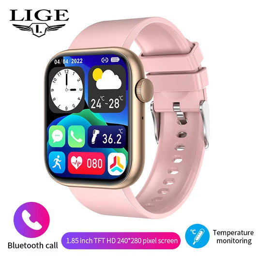 Smartwatch Bluetooth Calls Men Women Smartwatches Fitness Bracelet Custom Watch Face