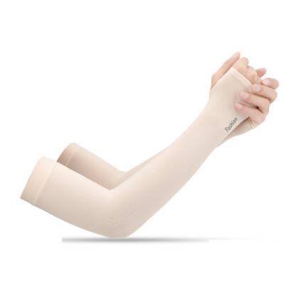 Summer cool sleeves sunscreen female armband sleeves sleeves men's sleeves driving anti-UV ice silk gloves long section