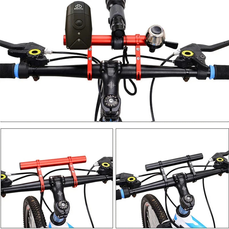 Enhance Your Ride with the 10/20/30Cm Adjustable Bicycle Handlebar Extender - Perfect for Mounting Lights and Accessories!