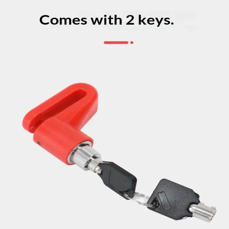 Anti-Theft Lock Electric Scooter Disc Brake Lock with Steel Wire Bicycle Mountain Bike Motorcycle Disc Lock Safety Theft Protect