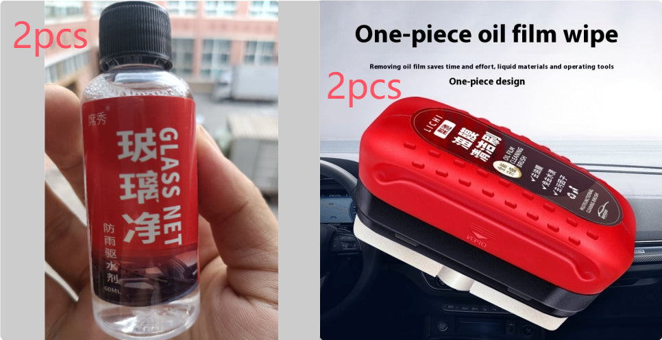 Car Glass Cleaning Sponge — Oil Film & Dirt Remover | Universal Fit