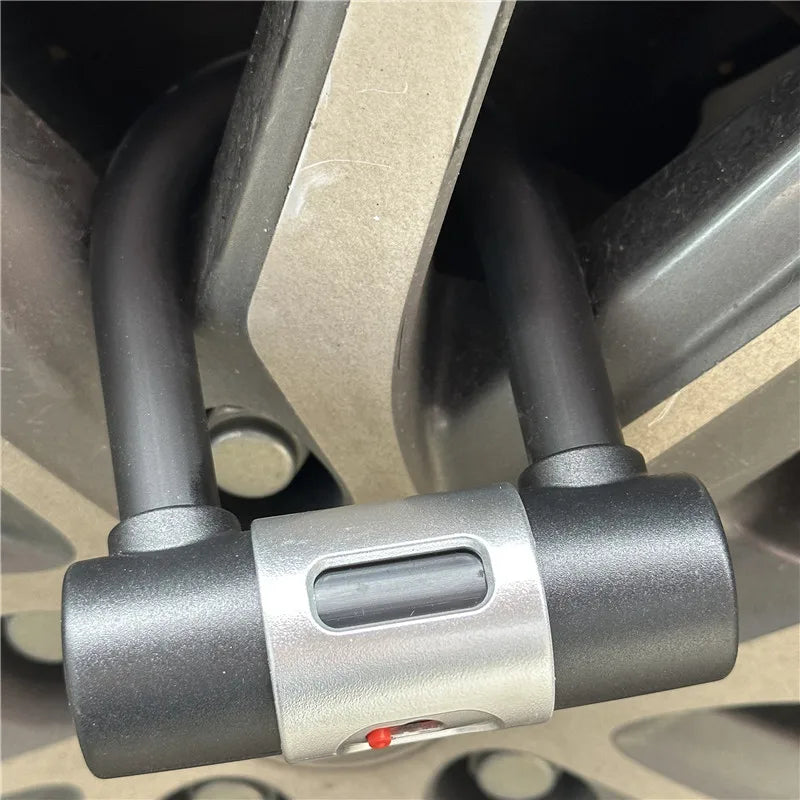 Falante Anti-Theft Bike U Lock 2 Brass Keys with Heavy Duty U Lock Motorcycle Bicycle Dics Lock Car Wheel Lock Waterproof