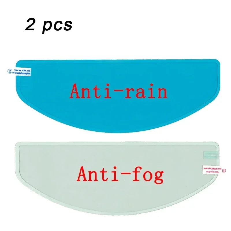 Crystal-Clear Motorcycle Helmet Anti-Fog Film Nano Rain-Repellent Night Day Riding Visor Shield Zero Distortion DIY Application