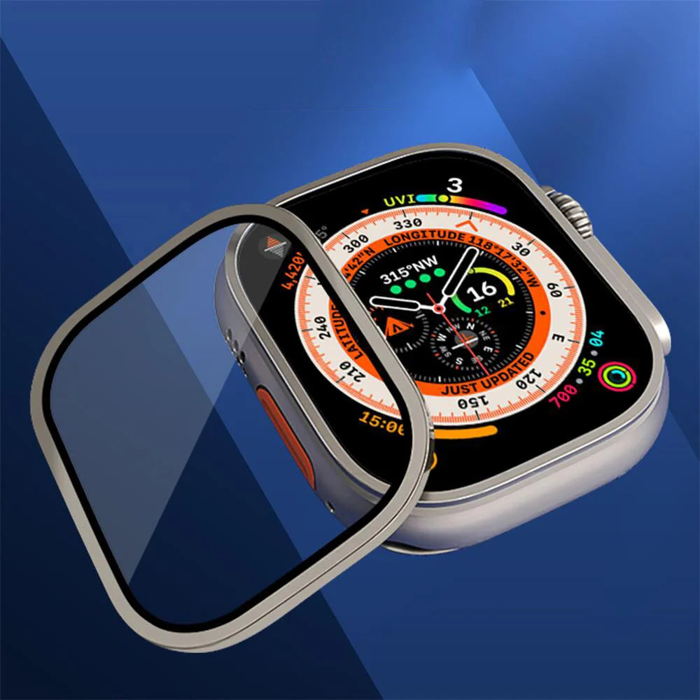 Vidro Temperado para Apple Watch Ultra 49Mm Protetor de Tela de Metal Acessórios Anti-risco HD Full Film Ultra 49 Mm