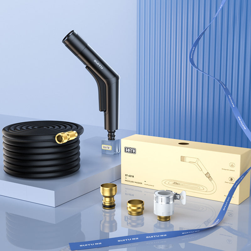 Household Artifact High-pressure Water Gun Telescopic Water Pipe