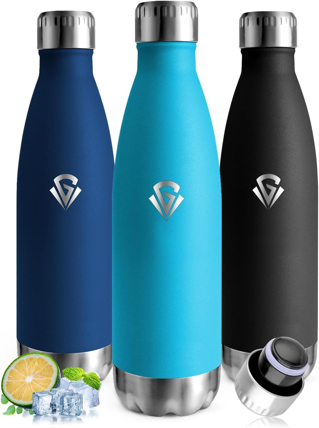 Edelstahl-Isolierflasche 750ml, BPA-frei, doppelwandig, auslaufsicher – Ideal für Sport, Radfahren, Fitness und Camping
