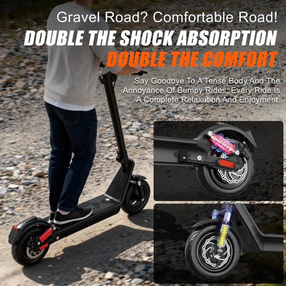 Experience the Freedom of the X9B 1000W Electric Scooter - Foldable, High-Speed E-Scooter for Adults with 10-Inch Tires!