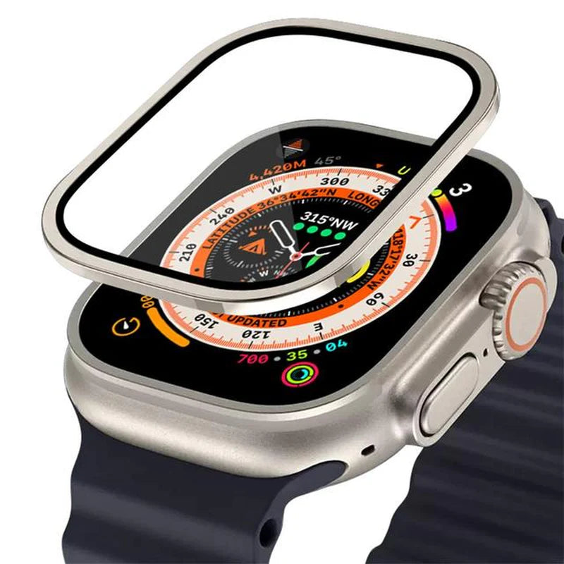 Vidro Temperado para Apple Watch Ultra 49Mm Protetor de Tela de Metal Acessórios Anti-risco HD Full Film Ultra 49 Mm