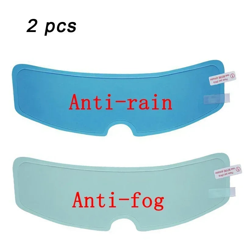 Crystal-Clear Motorcycle Helmet Anti-Fog Film Nano Rain-Repellent Night Day Riding Visor Shield Zero Distortion DIY Application