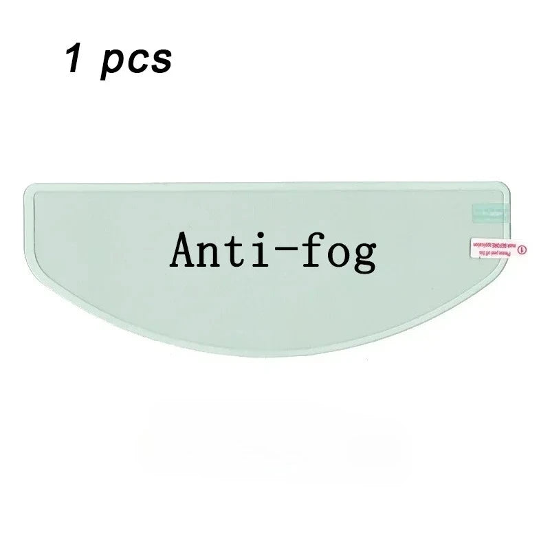 Crystal-Clear Motorcycle Helmet Anti-Fog Film Nano Rain-Repellent Night Day Riding Visor Shield Zero Distortion DIY Application