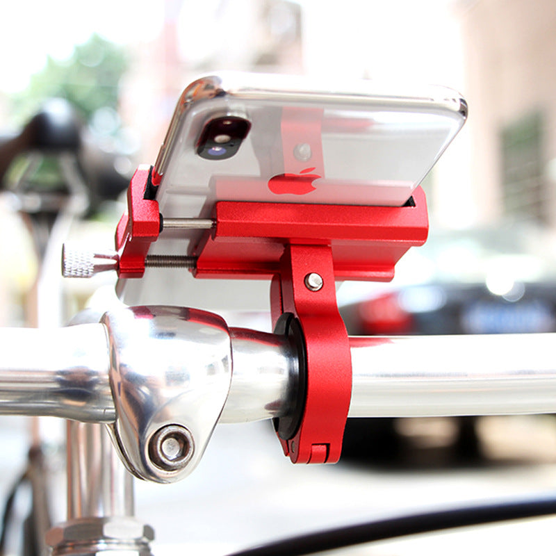 Aluminum Bicycle Phone Holder — Handlebar Mount | Universal Fit | 31.8mm Clamp