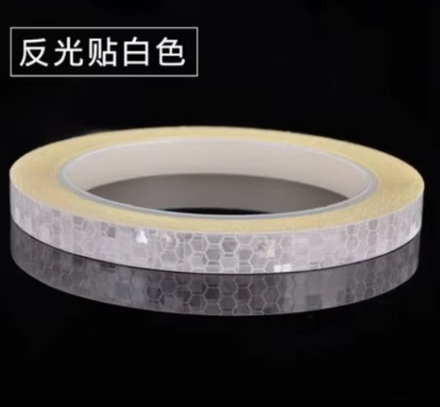 Reflective Bike Tape - Fluorescent Safety Strips For Bicycle, Helmet & Scooter