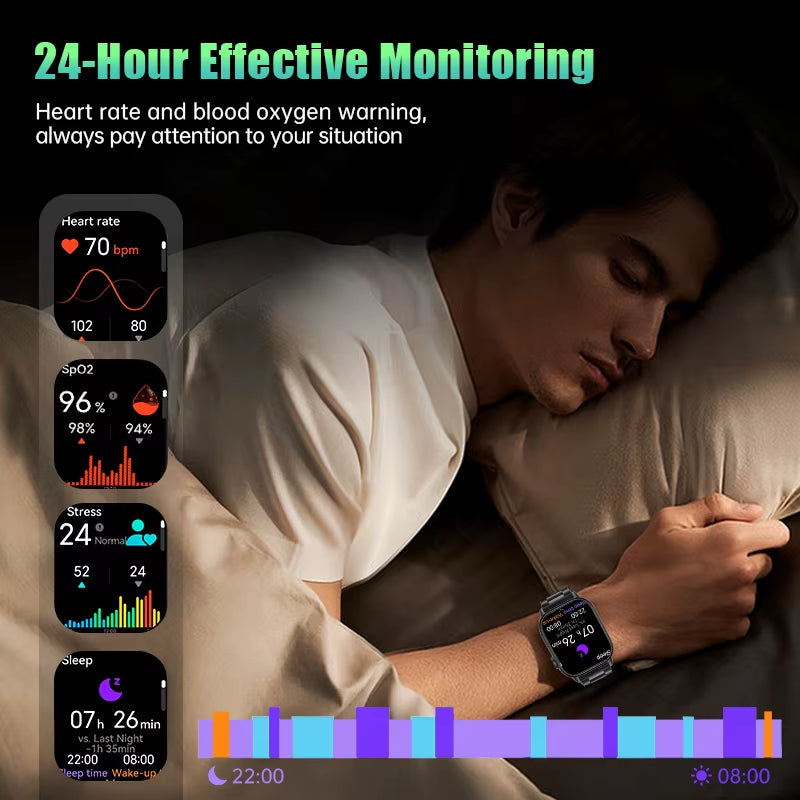 GPS Smart Watch with Compass – Bluetooth Calls & IP68 Waterproof