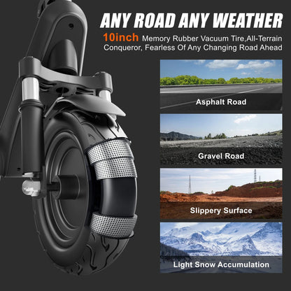Experience the Freedom of the X9B 1000W Electric Scooter - Foldable, High-Speed E-Scooter for Adults with 10-Inch Tires!