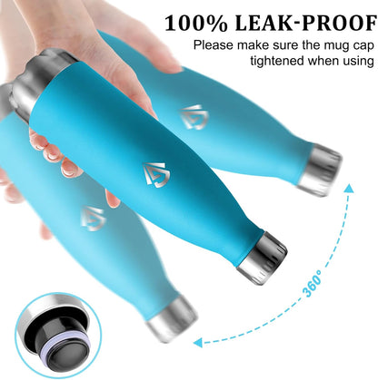 Edelstahl-Isolierflasche 750ml, BPA-frei, doppelwandig, auslaufsicher – Ideal für Sport, Radfahren, Fitness und Camping