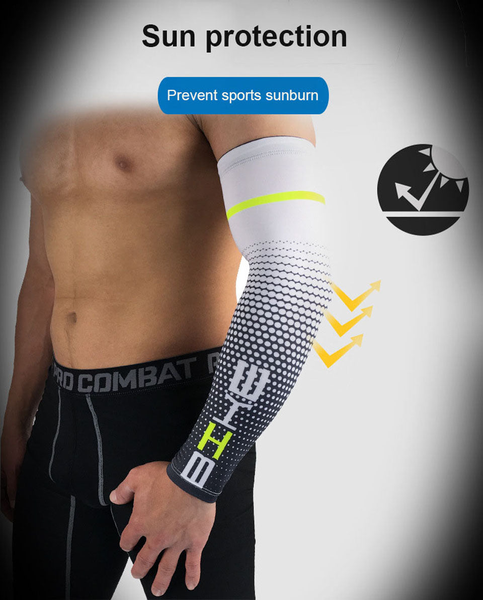 Cycling Arm Sleeves — Breathable Lycra | UV Protection | Unisex M/L/XL