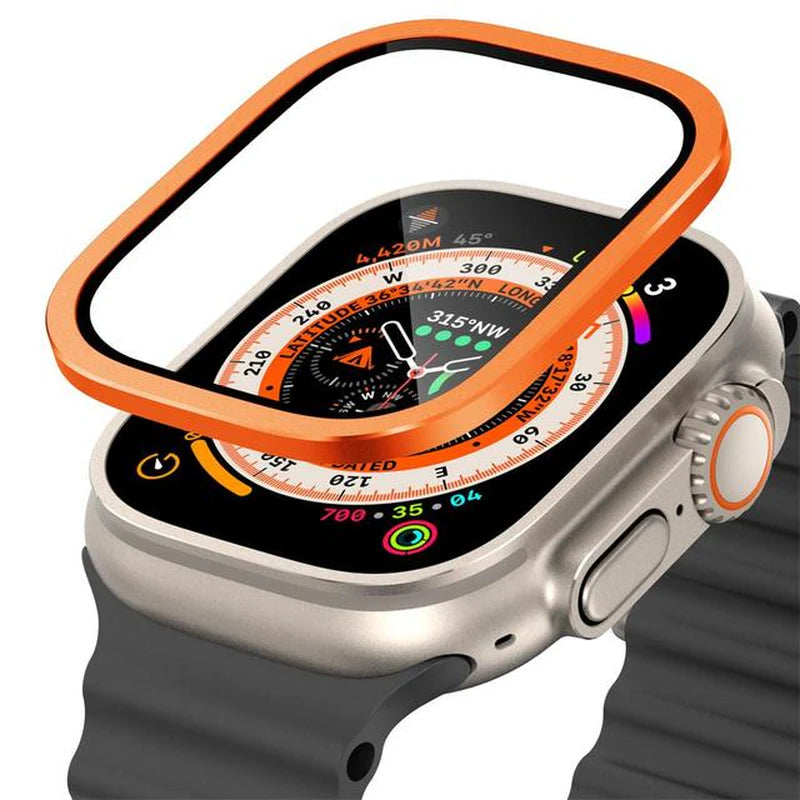 Vidro Temperado para Apple Watch Ultra 49Mm Protetor de Tela de Metal Acessórios Anti-risco HD Full Film Ultra 49 Mm