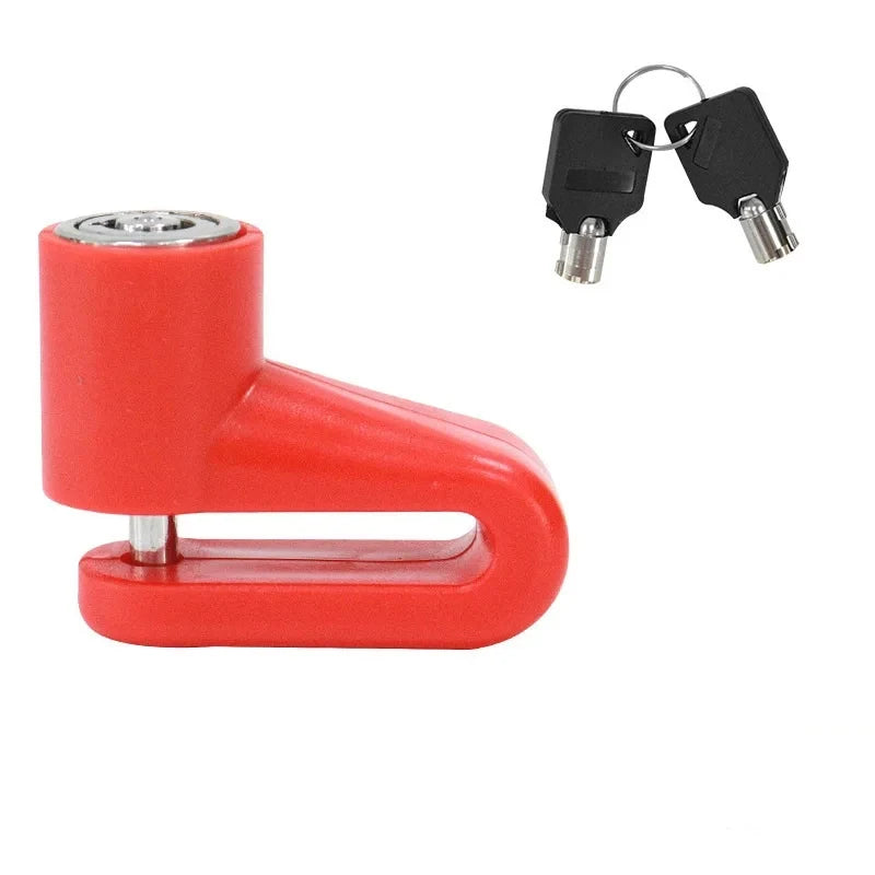 Anti-Theft Lock Electric Scooter Disc Brake Lock with Steel Wire Bicycle Mountain Bike Motorcycle Disc Lock Safety Theft Protect