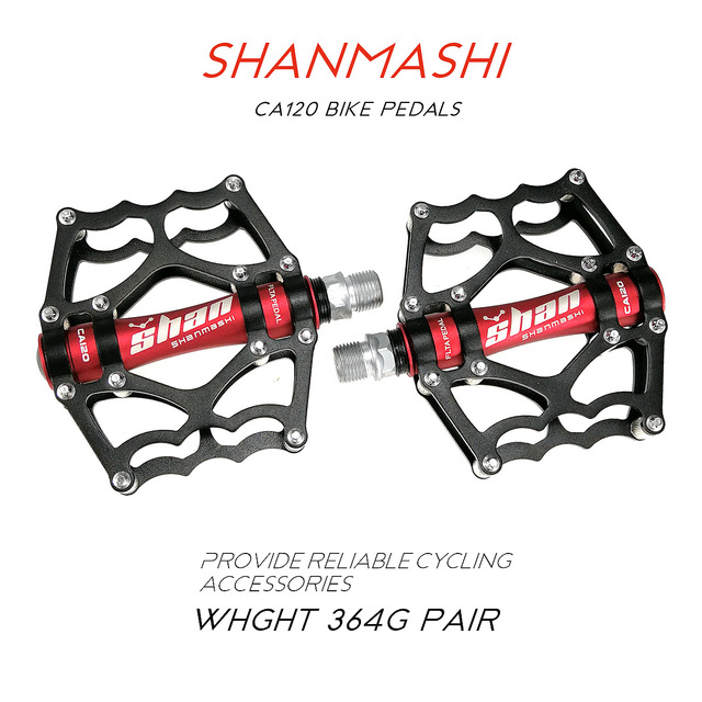 SHANMASHI CA120 MTB Pedals – CNC Aluminum, 174g, Sealed Bearings