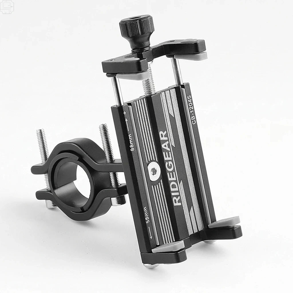 Secure Your Ride: Adjustable Aluminum MTB Phone Holder for All Smartphones